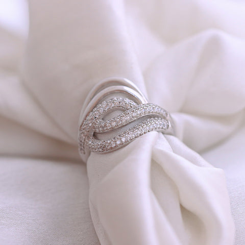 Spiral Rolling's Silver  Ring for Women