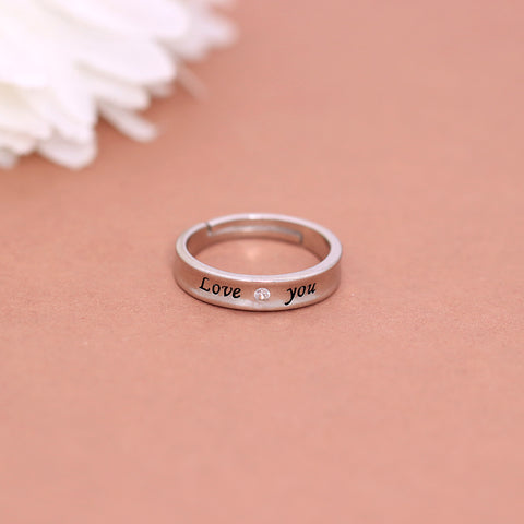 925 Sterling Silver Love You Ring