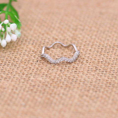 Silver Curved Ring