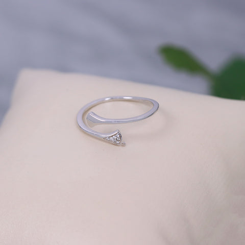 Women Silver Shine Adjustable Ring