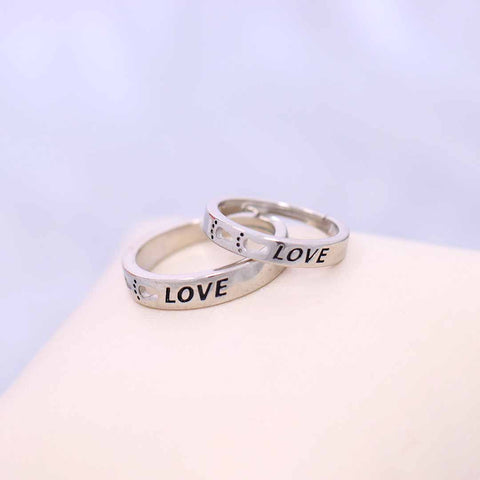 Silver Love Ring