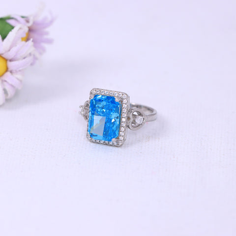 Cushion Cut Sapphire Ring