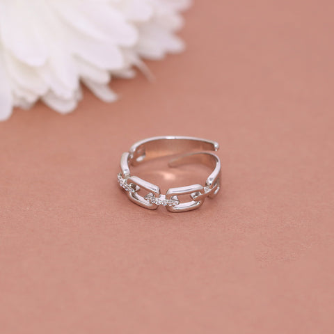 Sterling Silver  Link Ring