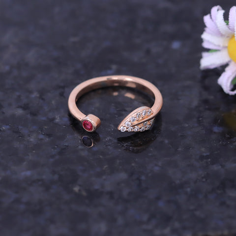 Leaf Ring Rose Gold