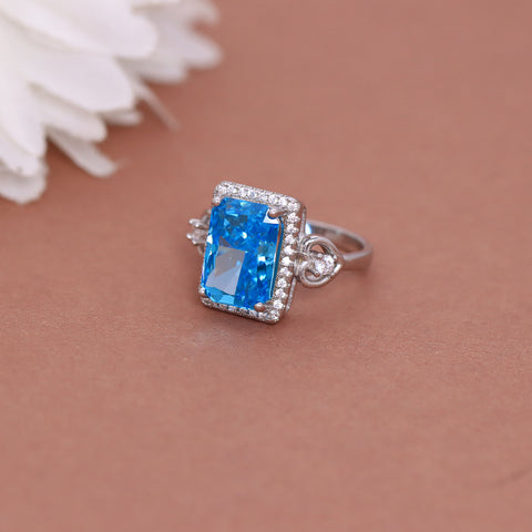 Cushion Cut Sapphire Ring