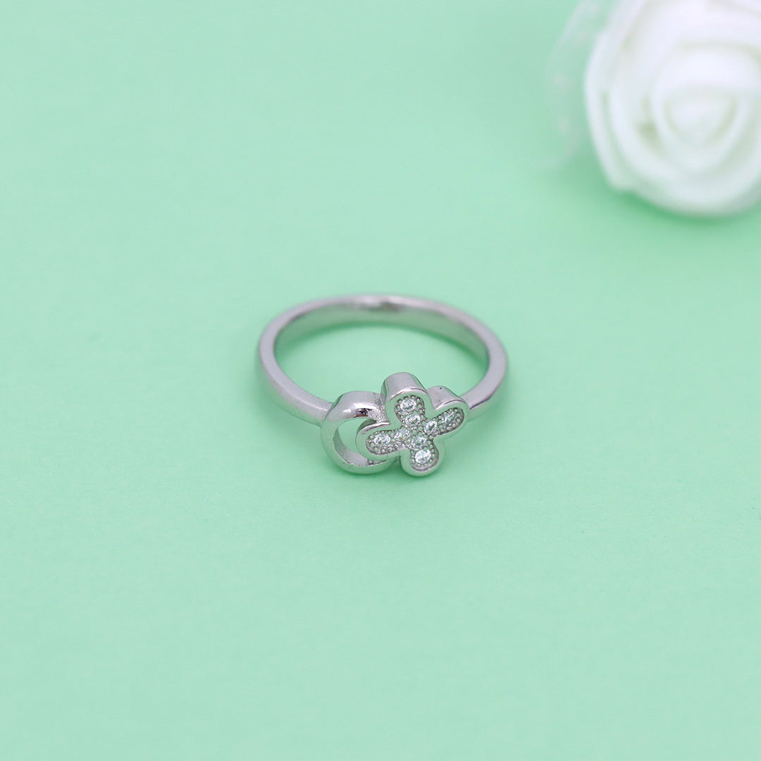 Silver Flower Ring