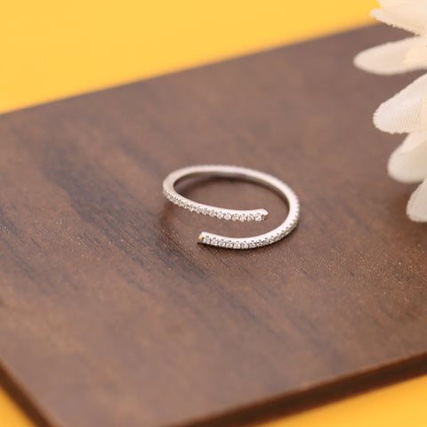 Swirl Ring in Sterling Silver