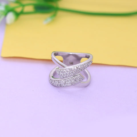 Silver Cocktail Design Ring for Women