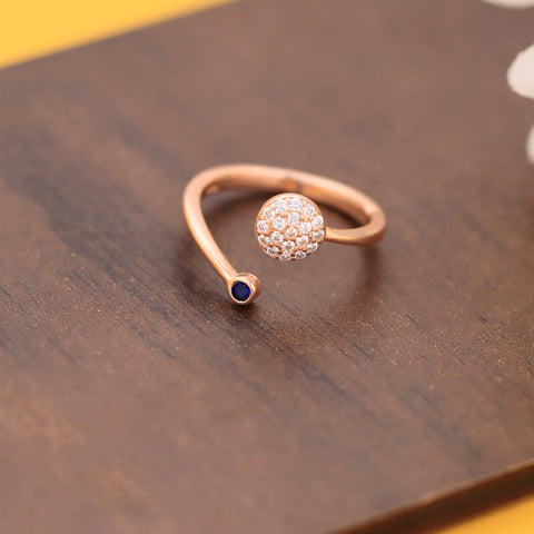 Rose Gold Plated Adjustable Ring