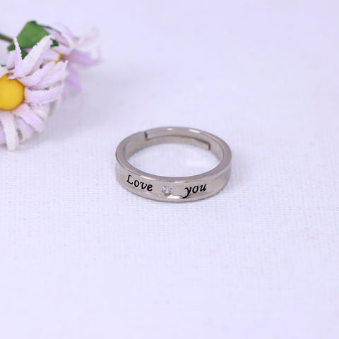 925 Sterling Silver Love You Ring