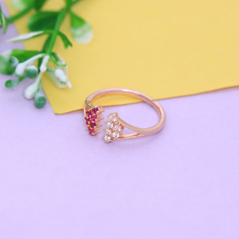 Rose Gold Fashion Rings With Adjustable Size