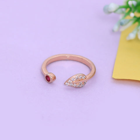 Leaf Ring Rose Gold