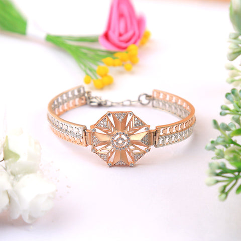 Rose Gold Flower Shape Bracelet