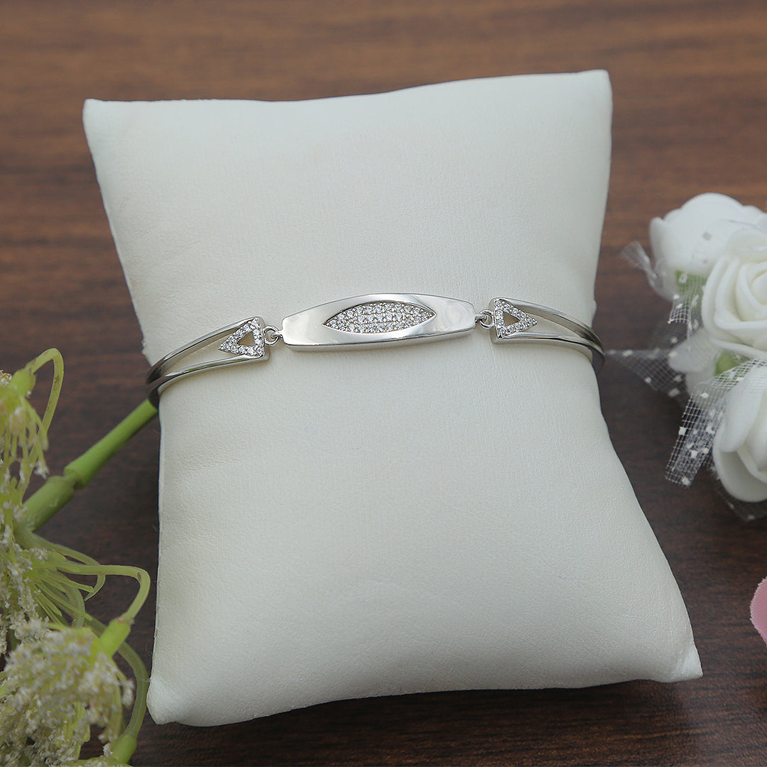 925 Silver Ladies Kada Adjustable Bracelet – Eri Silvers