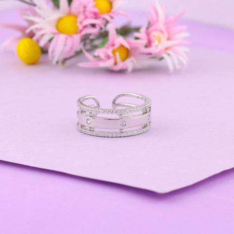 925° Silver Triple layer  band  Ring