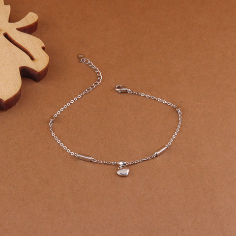 Silver Delicate Heart Bracelet