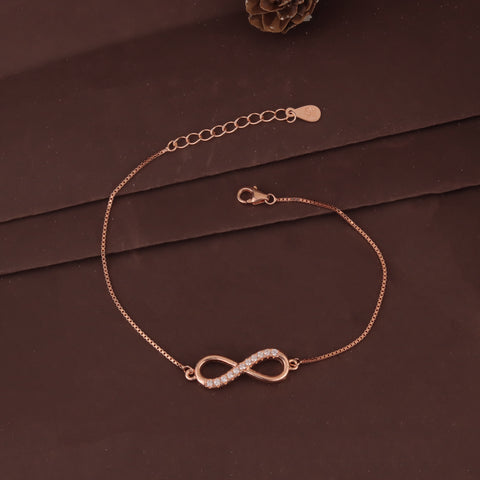 Rose Gold plated  Infinity Bracelet for Women