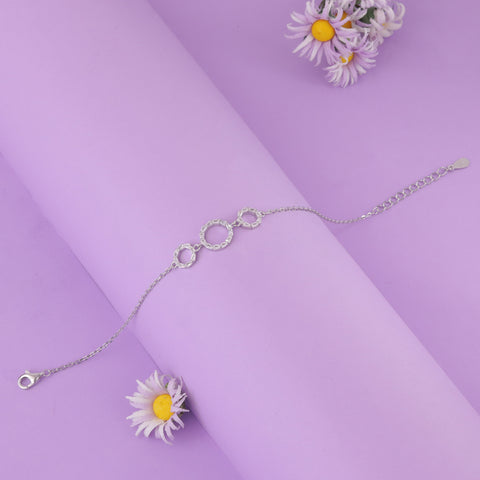 925 Stunning Silver  Sparkle Bracelet For Women