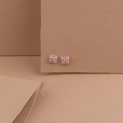 Twin Quad Stud Earrings