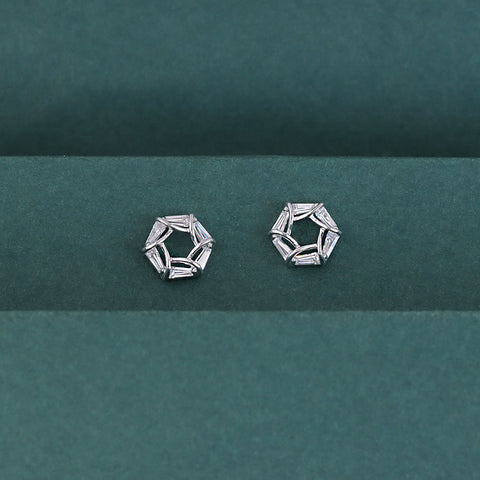 925 Sterling Silver Modern Hoop Earrings for Women