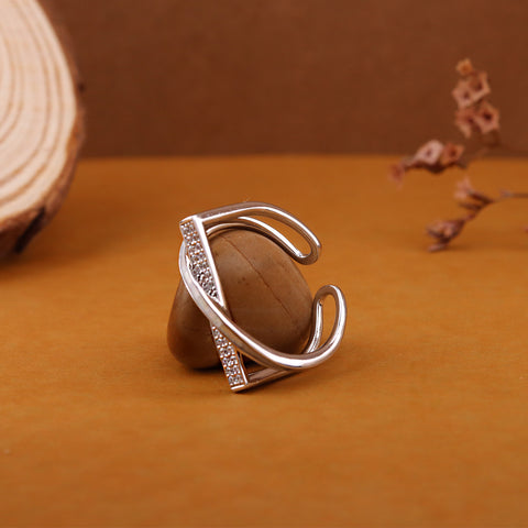 Criss Cross Diamond Ring