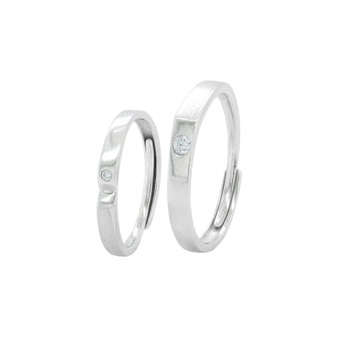 925 Sterling Silver coupal love ring