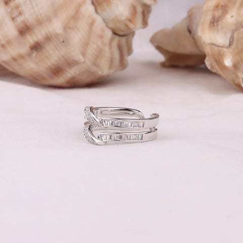 Sterling Silver Criss Cross Promise Ring