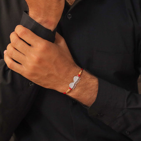 Swage Bro Silver Rakhi For Brother