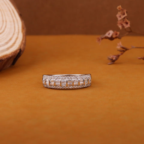 Sparkling Eternity  925  Silver Ring