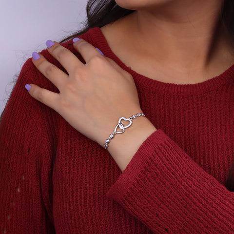 Double Heart love bracelet