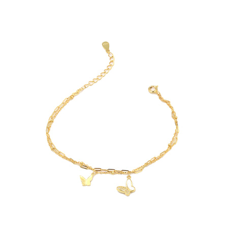 Yellow Plated Stylish Designs For Women Charm Bracelet