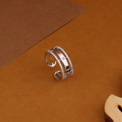 925° Silver Triple layer  band  Ring