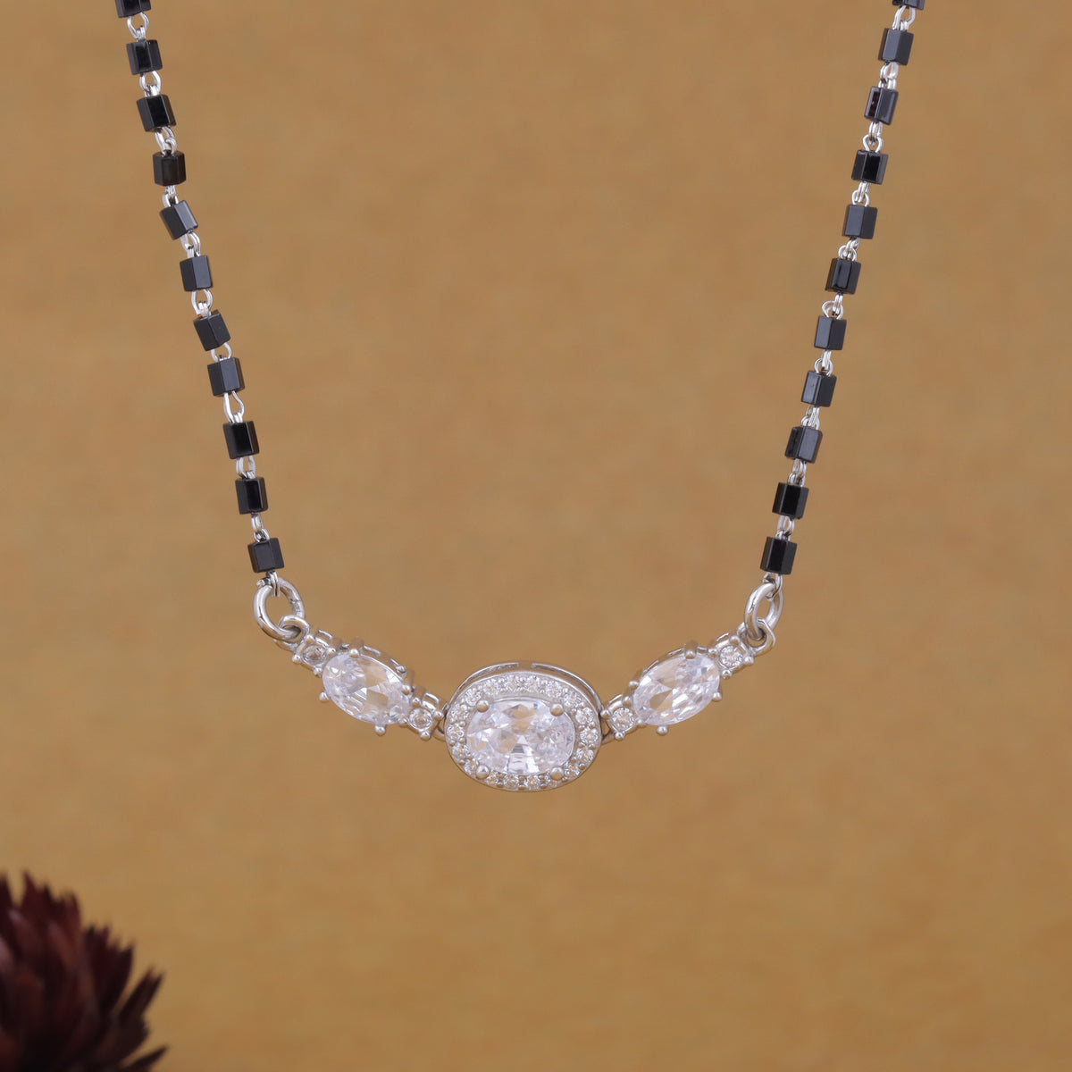 Sterling Silver Daily Wear Silver Mangalsutra