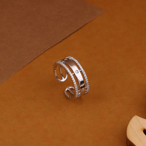 925° Silver Triple layer  band  Ring