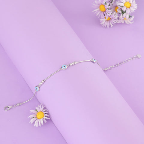 925 Sterling Silver Evil Eye Protection Bracelet For Women