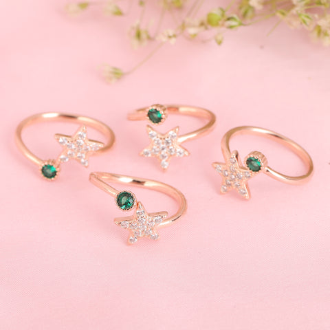 Star ring design with adjustable size