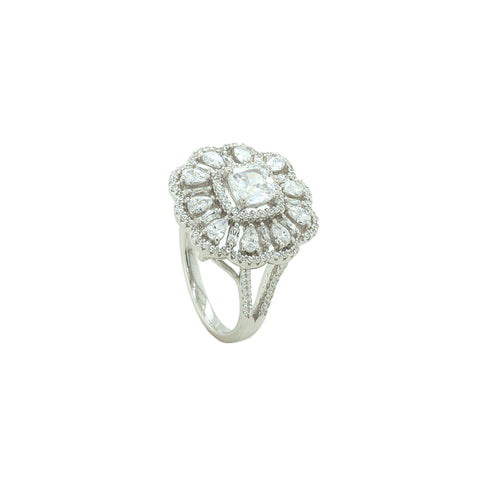 Diamond Cluster Ring