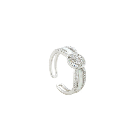 Adjustable Sterling Silver Open Band Ring for Everyday Wear