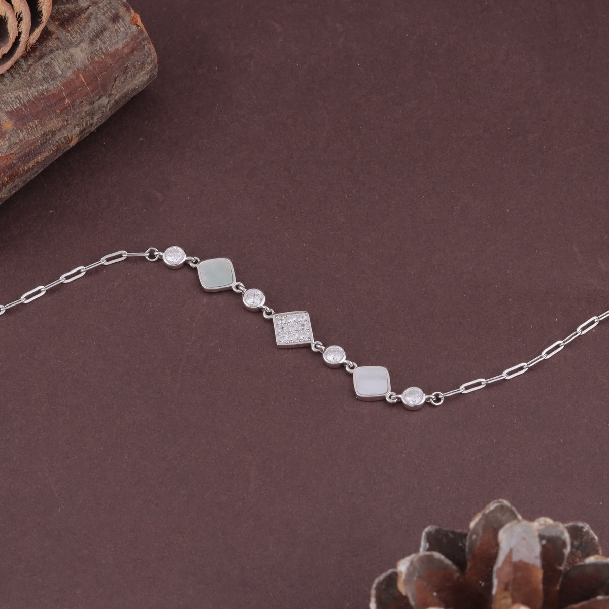 925 Sterling Silver  Charm Bracelet for Women