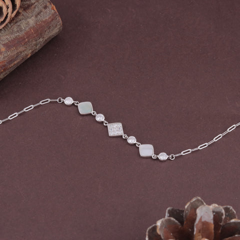925 Sterling Silver  Charm Bracelet for Women