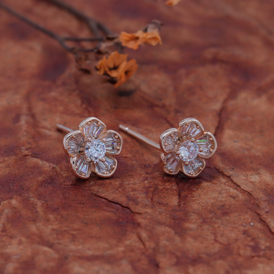 Trendy Flower Stud Earring
