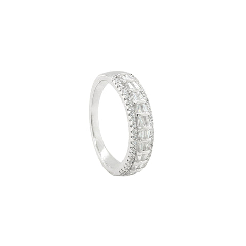 Sparkling Eternity  925  Silver Ring