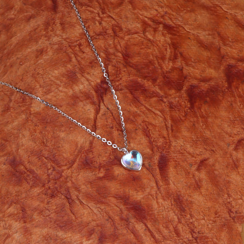 Heart Moonstone Pendant Chain