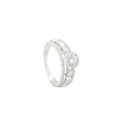 Solitaire Classique CZ Silver Ring