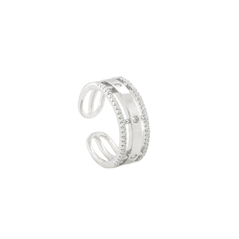 925° Silver Triple layer  band  Ring