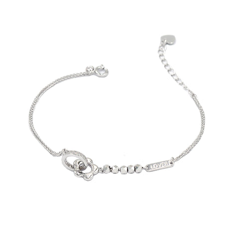 Modern Minimalist Silver Chain Bracelet