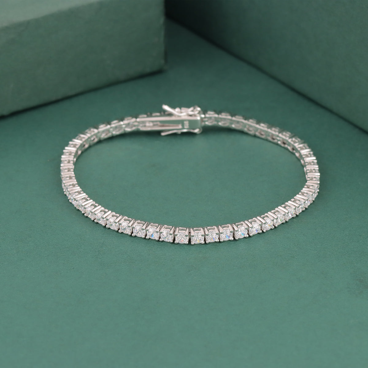 925 Sterling Silver Tennis Bracelet For Women