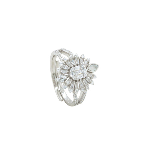 Moissanite Round Cut Ring