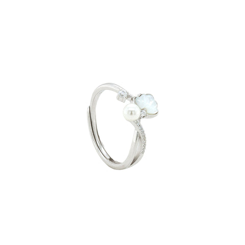 Timeless Floral Luxe Adjustable Finger Ring