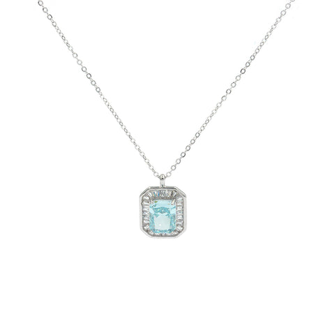 Blue Solitaire  Princess Nackless For Women